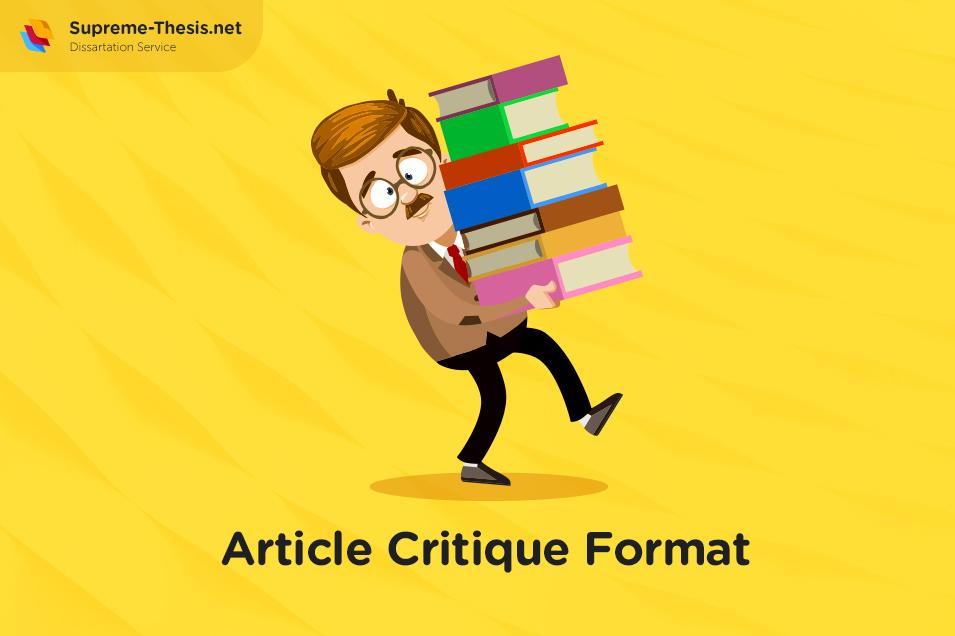 Tips on Article Critique Format